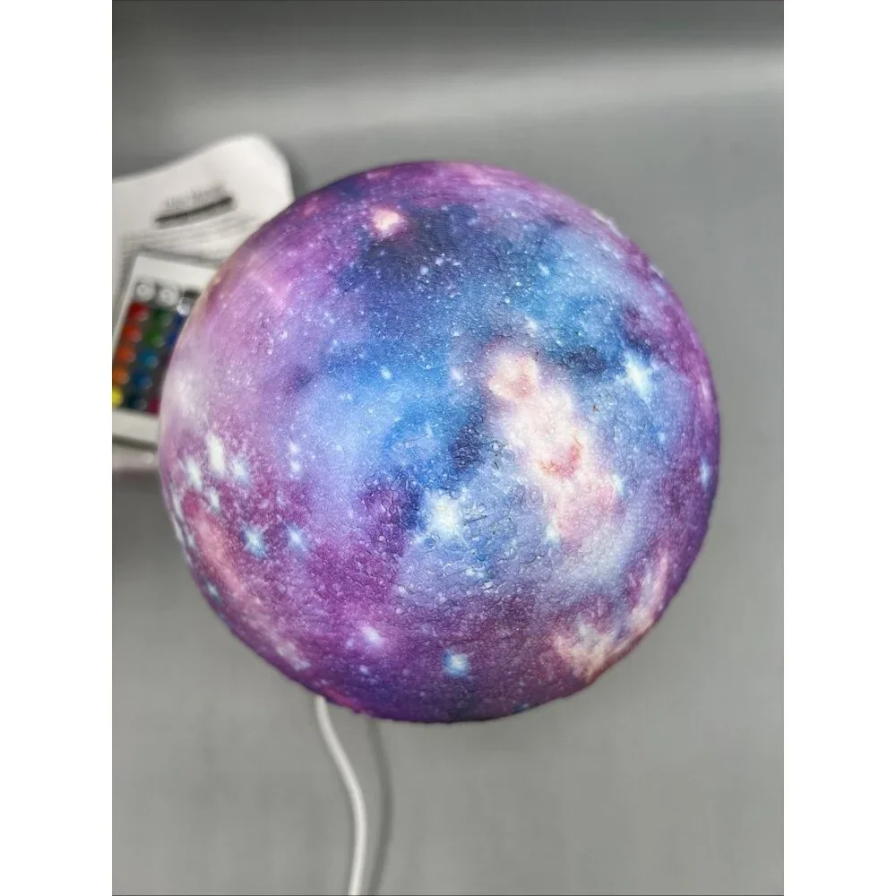 Galaxy Moon Lamp Multi Color USB Remote Touch Night Light & Decor Space Ambiance